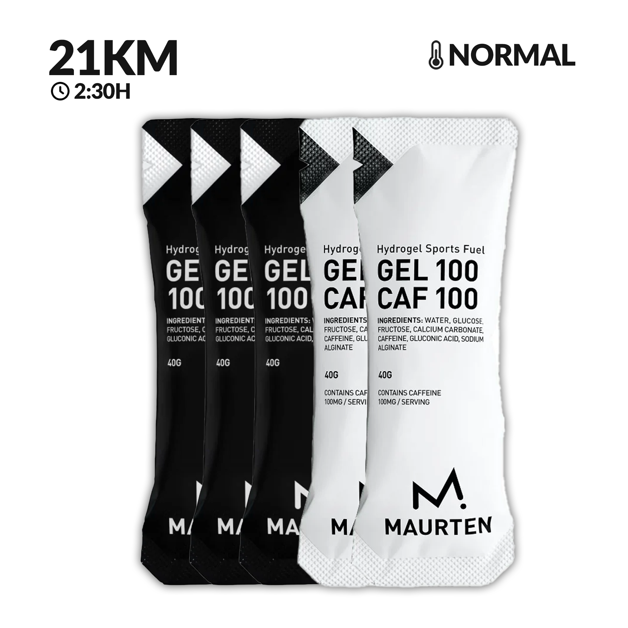 Pack 21K Maurten MMB 2:30H