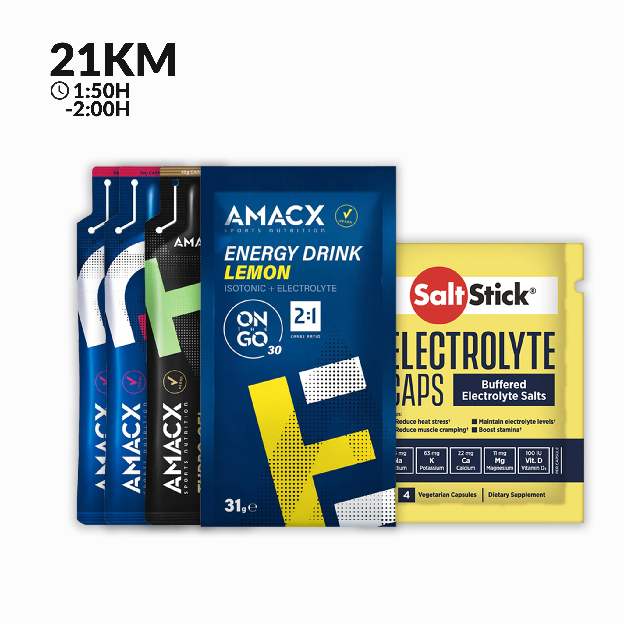 Pack 21K Media Maratón Amacx Alta Temperatura 1:50 - 2:00H
